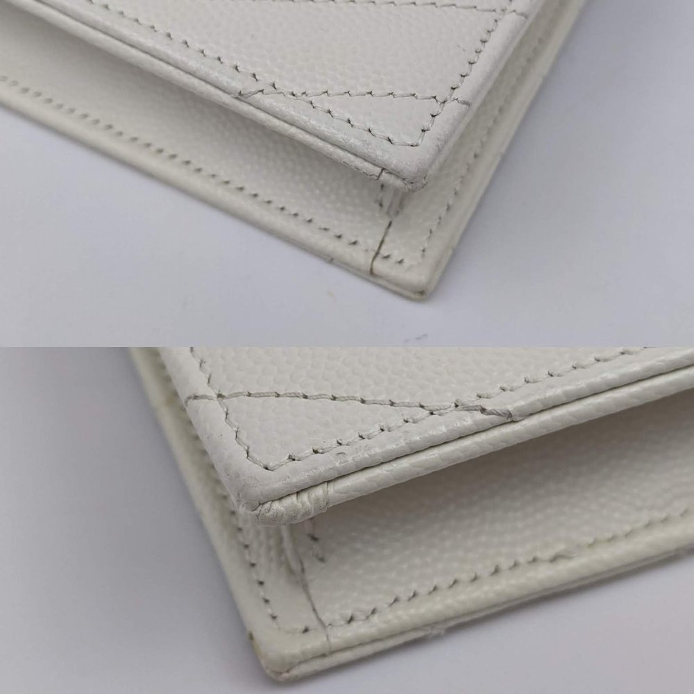SOLD Saint Laurent Monogram White Wallet on Chain - Picture 6 of 8